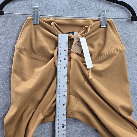 PINK Women Activewear Pants XS Brown Legging Logo Drawstring 27" NWT - Picture 9 of 14
